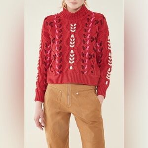 Isabel Marant Etoile “Zola” cable knit mock neck jumper - Size 40/M